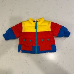 Target Kids Colorful Puffer Jacket - Red, Yellow, Blue